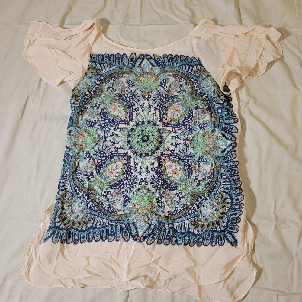 100% Silk Tunic Blouse